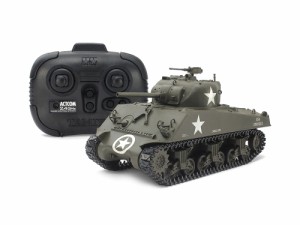 タミヤ 1/35 RCタンク アメリカ M4A3シャーマン戦車(専用プロポ付き)【48217】ラジコン  返品種別B