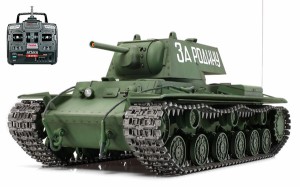 タミヤ 1/16 電動RCタンク組立セット　RCT KV-1 重戦車 フルオペレーション（プロポセット）【56027】ラジコン  返品種別B