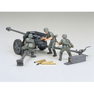 タミヤ 1/35 ミリタリーミニチュアシリーズ ドイツ 75mm対戦車砲【35047】プラモデル  返品種別B