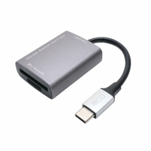 MCO USR-CSD1/DS SDカードリーダライタ USB3.2Gen1対応 USB Type-C（ダークシルバー）[USRCSD1DS] 返品種別A