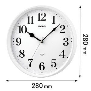ノア精密 掛け時計MAG 掛時計 ミドル W-740 WH-Z[W740WHZ] 返品種別A