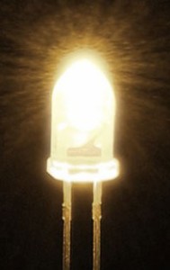 ELEKIT 超高輝度LED（電球色・5mm)【LK-5WM】  返品種別B