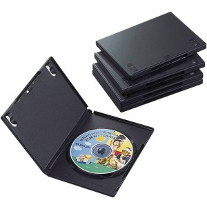 エレコム CCD-DVD02BK DVDトールケース、1枚収納、5個入(ブラック)[CCDDVD02BK] 返品種別A
