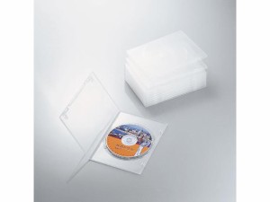エレコム CCD-DVDS03CR スリムDVDトールケース 1枚収納(10枚セット・クリア)[CCDDVDS03CR] 返品種別A