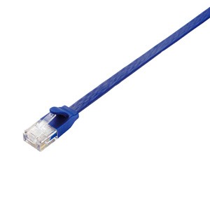 エレコム CAT6A準拠 超高性能スーパーフラットLANケーブル （ブルーメタリック・15m） ELECOM LAN ケーブル LD-GFA/BM15返品種別A