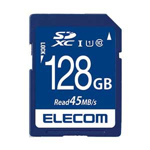 エレコム MF-FS128GU11R SDXCメモリカード 128GB Class10 UHS-I[MFFS128GU11R] 返品種別A