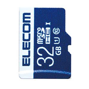 エレコム MF-MS032GU11R microSDHCメモリーカード 32GB Class10 UHS-I[MFMS032GU11R] 返品種別A