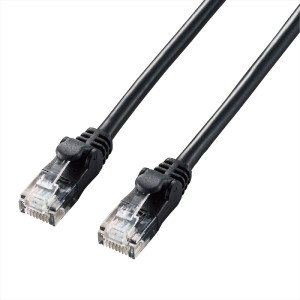 エレコム LD-GPAY/BK7 やわらかLANケーブル CAT6A 7.0m（ブラック）[LDGPAYBK7] 返品種別A