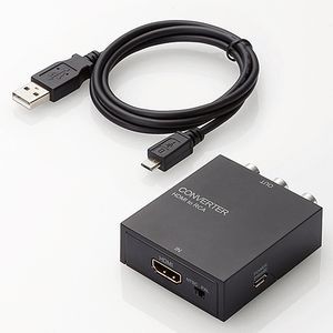 エレコム AD-HDCV02 映像変換コンバーター（HDMI - RCA）[ADHDCV02] 返品種別A