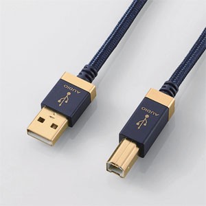 エレコム DH-AB10 オーディオ用USBケーブル(1.0m・1本)【A】タイプ⇔【B】タイプELECOM[DHAB10] 返品種別A