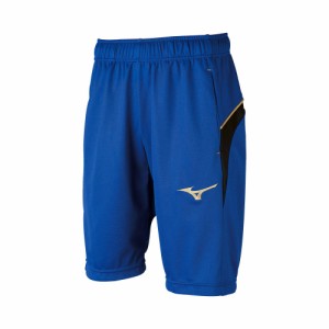 ミズノ ウォームアップハーフパンツ　ジュニア(ブルー・サイズ：130) MIZUNO　サッカー/フットボール P2MD717125130返品種別A