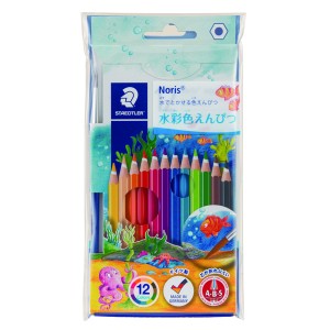 ステッドラー 14410NC12P ノリスクラブ 水彩色鉛筆（12色セット）STAEDTLER[14410NC12P] 返品種別A