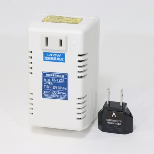 日章工業 DS-122U 海外用変圧器(電子式）　Cタイプ[DS122UNISSYO] 返品種別A