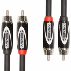 ローランド ピンプラグ⇔ピンプラグケーブル（ピン×2—ピン×2、1.0m） Roland Black Series Instrument Cable RCC-3-2R2R返品種別A