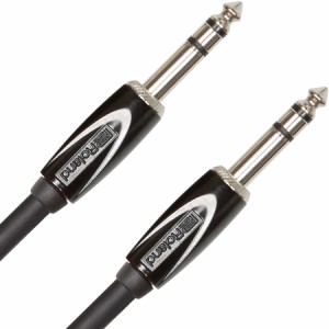 ローランド ステレオ標準プラグケーブル（ストレート―ストレート、1.0m） Roland Black Series Instrument Cable RCC-3-TRTR返品種別A