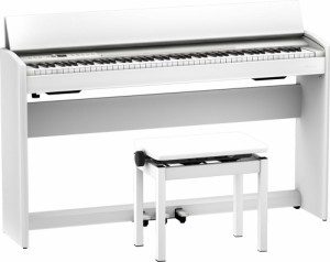 ローランド F701-WH 電子ピアノ（ホワイト）【高低自在椅子＆ヘッドホン＆楽譜集付き】Roland Piano Digital[F701WH] 返品種別A