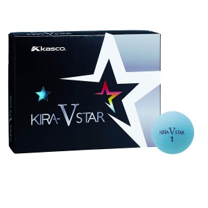 キャスコ ゴルフボール　KIRA STAR V アクア 1ダース　12個入り Kasco キラスター V キラスタ-V アクア 12P返品種別A