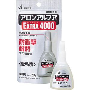 東亜合成 AA-4000-20AL アロンアルフア エクストラ4000 20g アルミ袋瞬間接着剤[AA400020AL] 返品種別B