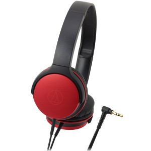 オーディオテクニカ ダイナミック密閉型ヘッドホン(メタリックレッド) audio-technica ポータブルヘッドホン ATH-AR1-RD返品種別A