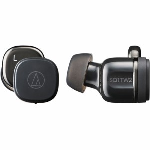 オーディオテクニカ ATH-SQ1TW2-BK 完全ワイヤレス Bluetoothイヤホン(ブラック)audio-technica[ATHSQ1TW2BK] 返品種別A