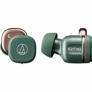 オーディオテクニカ ATH-SQ1TW2-GR 完全ワイヤレス Bluetoothイヤホン(グリーン)audio-technica[ATHSQ1TW2GR] 返品種別A