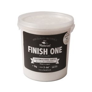 ワンウィル OW-209300 FINISH ONE 珪藻土 缶 5kg(ホワイト)[OW209300] 返品種別B