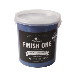 ワンウィル OW-209309 FINISH ONE 珪藻土 缶 5kg(ネイビーブルー)[OW209309] 返品種別B