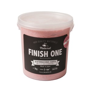 ワンウィル OW-209311 FINISH ONE 珪藻土 缶 5kg(ピンク)[OW209311] 返品種別B