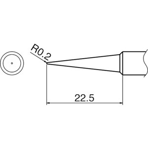 白光 T18-BL こて先　BL型小型温調式はんだこて用交換コテ先（T18シリーズ）[T18BL] 返品種別B