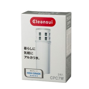 クリンスイ 浄水器用交換カートリッジポット型用 2個入有機フッ素化合物　PFOS/PFOA除去対応 CPC7W-NW返品種別B