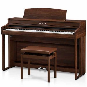 カワイ CA401-MW 電子ピアノ(モカウォルナット調)【高低自在椅子＆ヘッドホン付き】KAWAI Concert Artist SERIES[CA401MW] 返品種別A