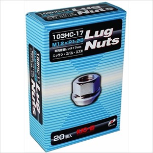 KYO-EI 103HC-17-20P Lug Nutsシリーズ　ホイールナット「103HC-17-20P」LugNut 20PCS[103HC1720P] 返品種別B