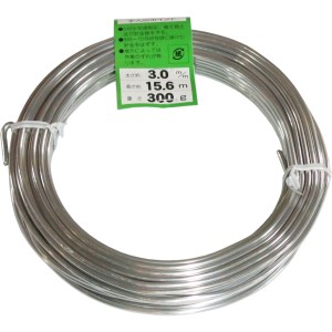 ハナカツ WH3.0mm300g(120) 盆栽用アルミ線 白 φ120巻 ワイヤー径3.0mm 300g花勝 石　剣山[WH30MM300G120] 返品種別B