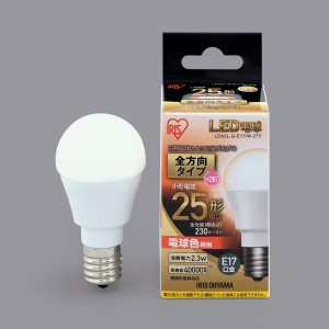アイリスオーヤマ LDA2L-G-E17/W-2T5 LED電球 小型電球形 230lm（電球色相当）IRIS OHYAMA[LDA2LGE17W2T5] 返品種別A