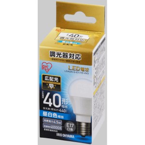 アイリスオーヤマ LDA5N-G-E17/D-4V3 LED電球 小形電球形 440lm（昼白色相当）【調光器対応】IRIS[LDA5NGE17D4V3] 返品種別A