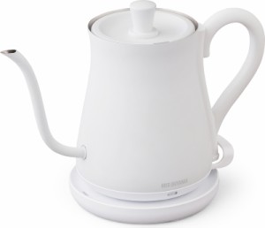 アイリスオーヤマ IKE-C600-W 電気ケトル　0.6L　ホワイトIRIS OHYAMA Drip kettle[IKEC600W] 返品種別A