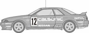 フジミ 1/24 インチアップシリーズ No.296 カルソニック スカイライン (スカイライン GT-R [BNR32 Gr.A仕様] )1992【ID-296】プラモデル 