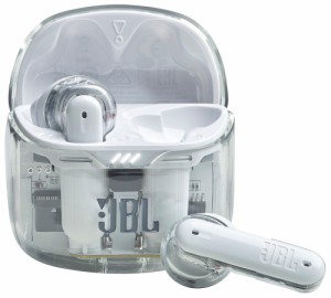 JBL JBLTFLEXGWHT 完全ワイヤレス Bluetoothイヤホン(ホワイト)JBL Tune Flex Ghost Edition[JBLTFLEXGWHT] 返品種別A