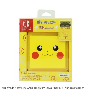 Nintendo Switch専用カードケース カードポケット24 ポケットモンスター ピカチュウ 返品種別B