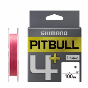 シマノ 818126 ピットブル4+ トレーサブルピンク 100m(0.3号/最大7.1lb)SHIMANO LD-M44V PITBULL 4+[818126シマノ] 返品種別B