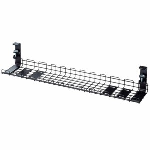 サンワサプライ CB-CT3BK ケーブル配線トレー ワイヤー Lサイズ 汎用タイプ（ブラック）[CBCT3BK] 返品種別A