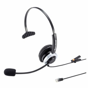 サンワサプライ MM-HSRJ02 電話用ヘッドセット（片耳タイプ）[MMHSRJ02] 返品種別A
