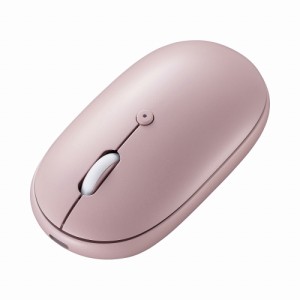 サンワサプライ MA-BTC01JS-PK 静音Bluetoothワイヤレスマウス（充電式・ピンク）[MABTC01JSPK] 返品種別A
