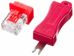 サンワサプライ ADT-RJ45LOCK プラグロック（RJ-45対応）[ADTRJ45LOCK] 返品種別A