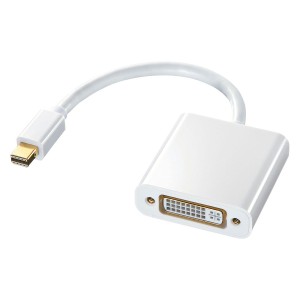 サンワサプライ AD-MDPDVA01 ミニDisplayPort-DVI変換アダプタ[ADMDPDVA01] 返品種別A