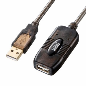 サンワサプライ KB-USB-R205N 5m延長 USBアクティブリピーターケーブル[KBUSBR205N] 返品種別A