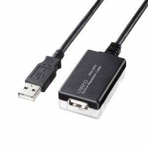 サンワサプライ KB-USB-R212N 12m延長USB2.0アクティブリピーターケーブル[KBUSBR212N] 返品種別A