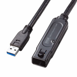 サンワサプライ KB-USB-RLK310 USB3.2アクティブリピーターケーブル10m（抜け止めロック機構付き）[KBUSBRLK310] 返品種別A