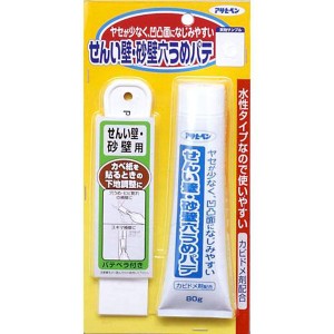 アサヒペン 735 せんい壁砂壁穴うめパテ 80g[735アサヒペン] 返品種別B