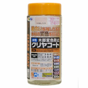 アサヒペン AP9018660 水性木部変色防止クリヤコート 300ml(つや消しクリヤ)[AP9018660アサヒペン] 返品種別B